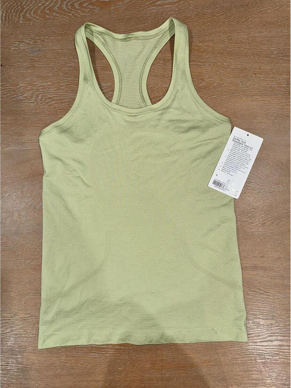 Lululemon Swiftly Tech Racerback 2.0 SIZE 6 Honeydew NWT